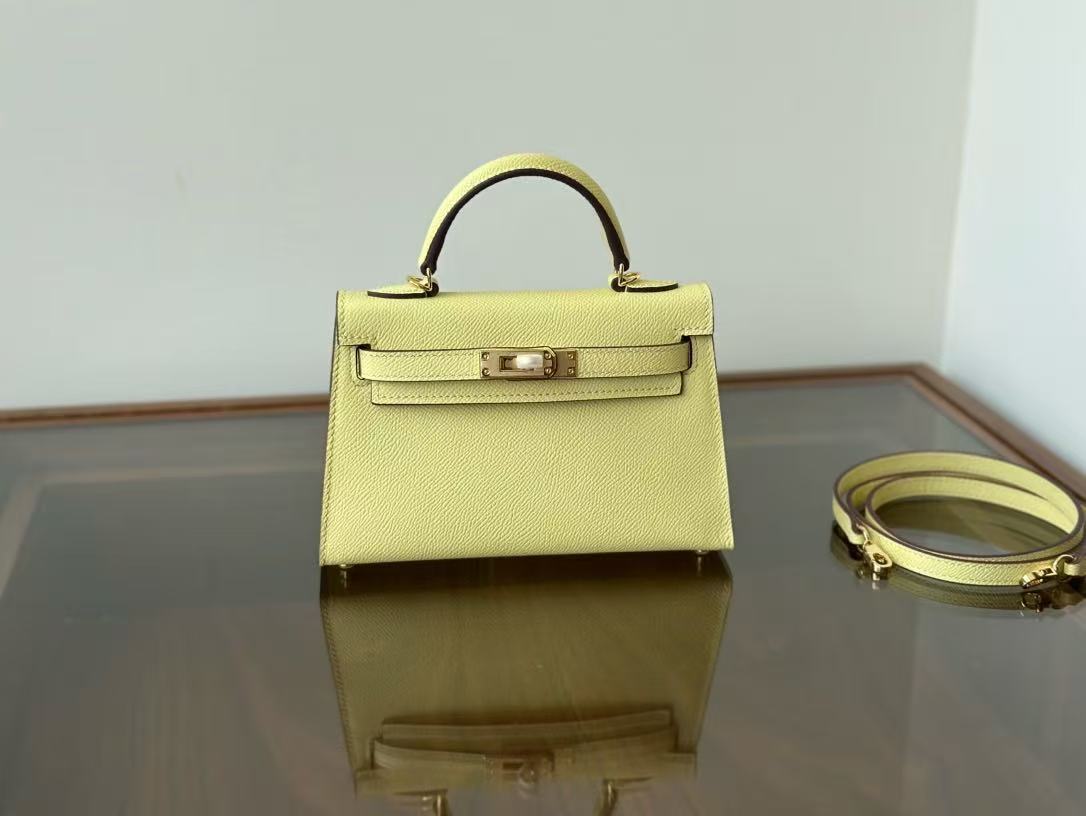 Genuine Cowhide Palm Texture 2nd Gen Kelly-Style Bag for Women, New Fashionable Shoulder Crossbody Top Handle Purse, Color Block Small Square Handbag for Ladies
