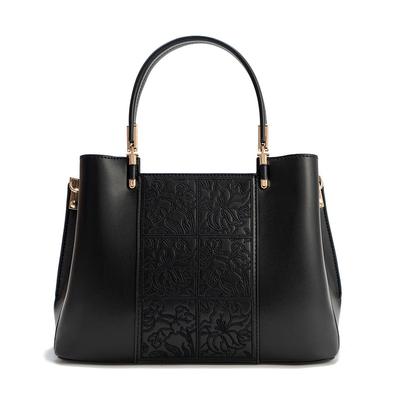 Exquisite Chinese-Style Embroidered Handbag for Women | New Mommy Tote with 3-in-1 Top-Handle/Shoulder/Cross-Body Carry | Elegant Embroidered Purse with Practical Versatility | Thoughtful Birthday Gift for Moms, Wives & Girlfriends