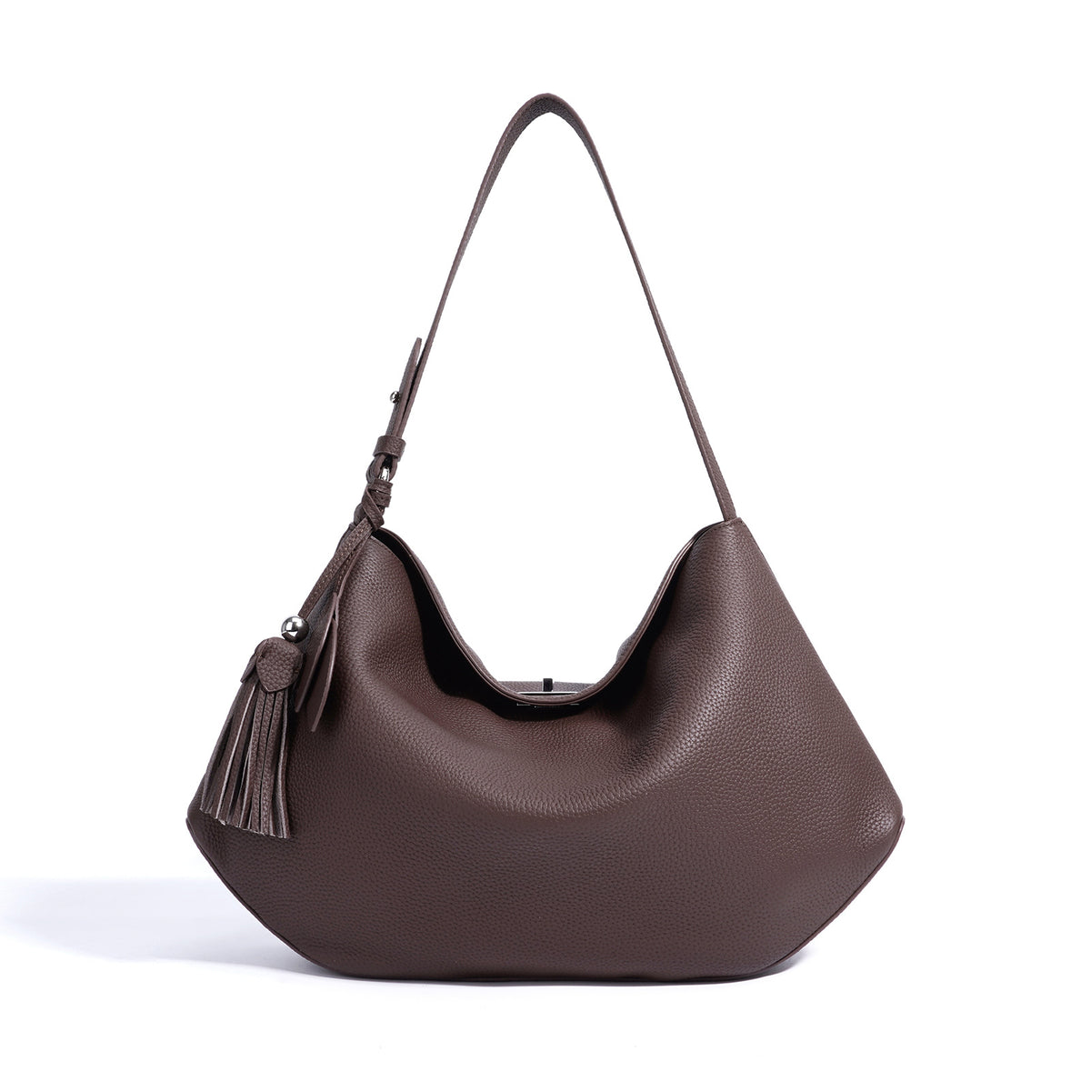 Large Capacity Vintage Cowhide Work Tote, Versatile Fashionable Top Handle Shoulder Handbag, Premium Leather Bag for Women