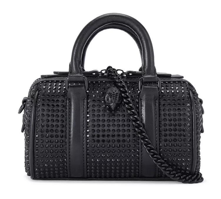 New Boston Bag for Women, Versatile Bucket Pillow Crossbody Purse, Diamond-Studded Shoulder Handbag for Travel & Daily Use
