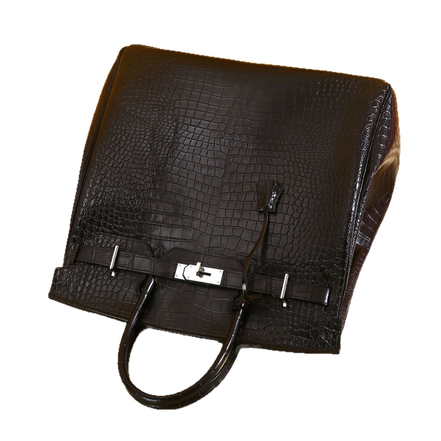 New Arrival 2026 Croc-Effect Large Capacity Briefcase for Men, A Top-Handle Business Bag with Professional Design