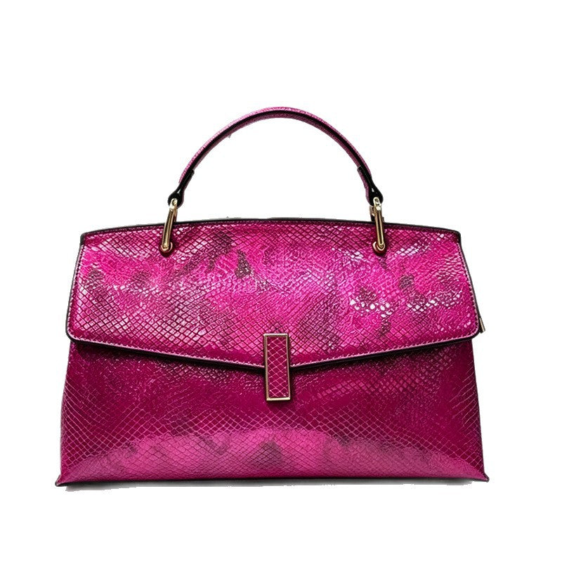 Genuine Leather Shell Bag for Women, New Premium Mom Shoulder Crossbody Top Handle Purse, Fashionable Everyday Handbag for Ladies