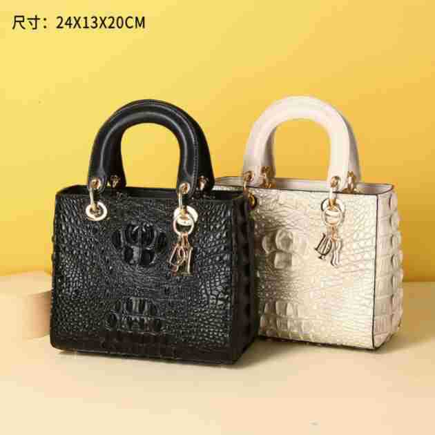 New Arrival Classic Croc-Effect Lady-Inspired Bag for Women, A Top-Handle Crossbody Shoulder Handbag with Elegant Design