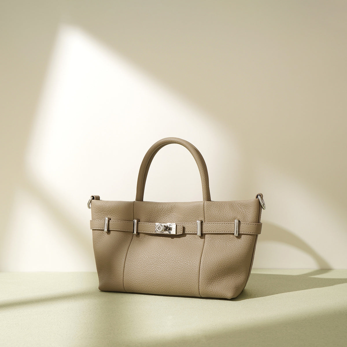 New Arrival Pebbled Leather Birkin-Inspired Tote Bag for Women, Minimalist Horizontal Design with Versatile Shoulder Crossbody Carry, Ideal Commuter Handbag for Everyday Style