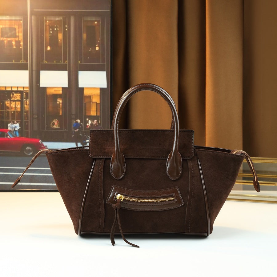 Smiley Face Wing Tote Bag for Women Large Capacity Shoulder Crossbody Handbag, Playful Fun Purse with Unique Wing Silhouette
