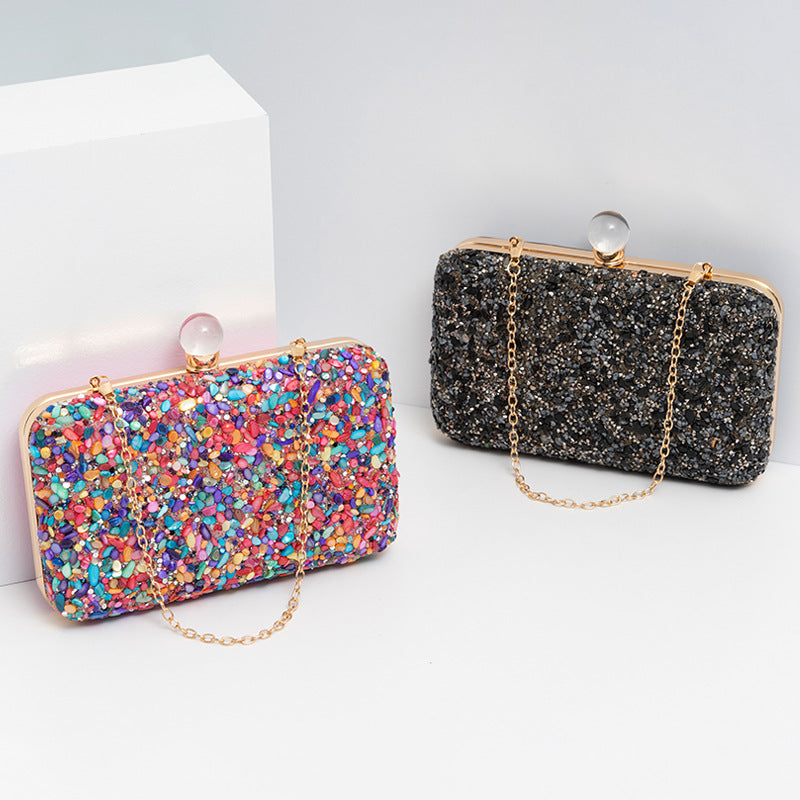 Dazzling Rhinestone Embellished Evening Bag for Women, A Vintage European & American Style Banquet Purse Perfect for Cheongsam Formal Dresses & Special Occasions