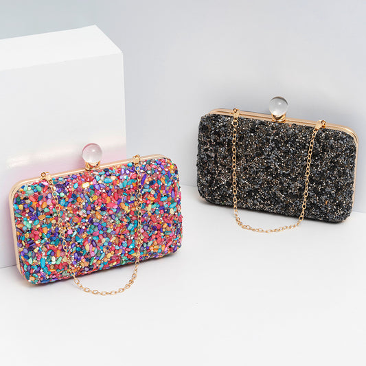 Dazzling Rhinestone Embellished Evening Bag for Women, A Vintage European & American Style Banquet Purse Perfect for Cheongsam Formal Dresses & Special Occasions