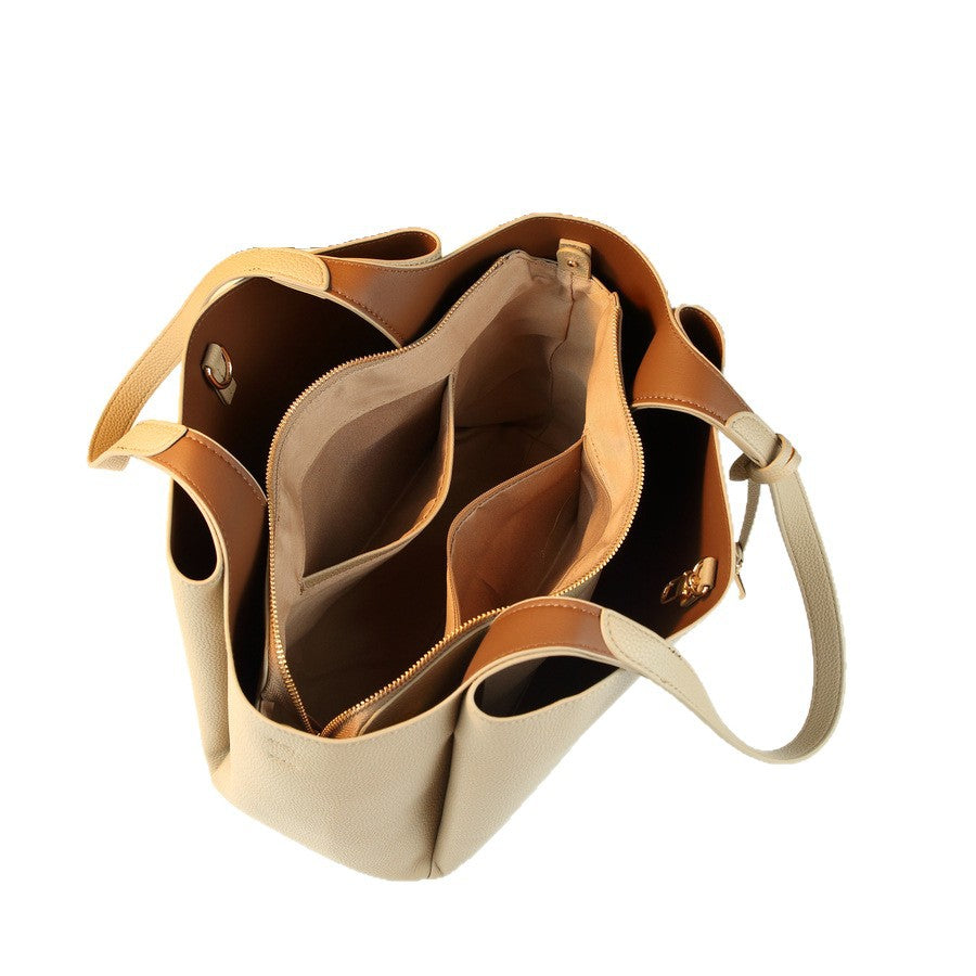 Pebble Grain Underarm Shoulder Bag for Women Light Luxury Long Strap Purse with Metal Charm, Large Capacity Versatile Everyday Handbag