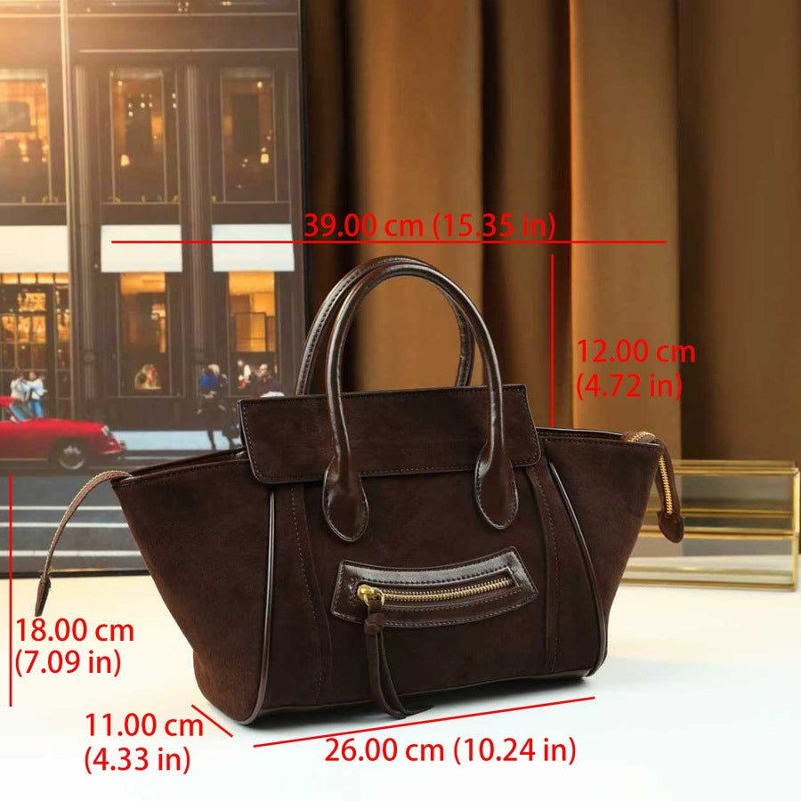 Smiley Face Wing Tote Bag for Women Large Capacity Shoulder Crossbody Handbag, Playful Fun Purse with Unique Wing Silhouette