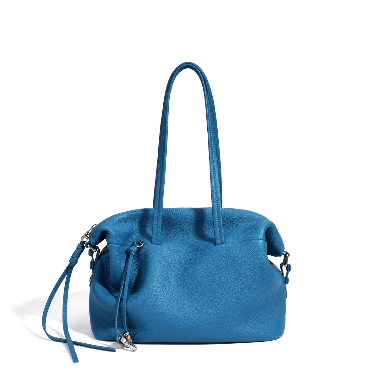 Niche Korean Style Genuine Leather Commute Bag, Premium Large Capacity Shoulder Crossbody Top Handle Purse, Versatile Handbag for Women