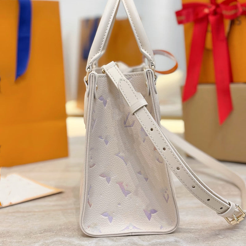 Genuine Leather Iridescent Tote Bag for Women Large Capacity Commuter Shoulder Crossbody Handbag, Trendy Color-Shifting Purse with Versatile Style
