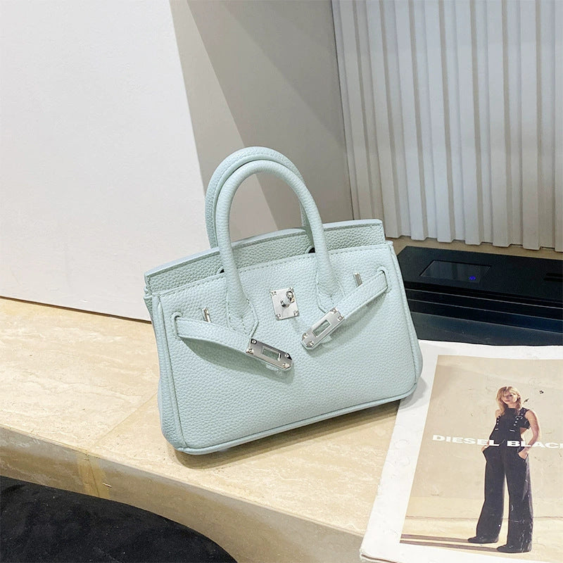 New Arrival Pebbled Genuine Leather Birkin-Inspired Tote Bag for Women, Gold-Tone Hardware with Spacious Large Capacity, Versatile Top-Handle Shoulder Handbag for Everyday Chic