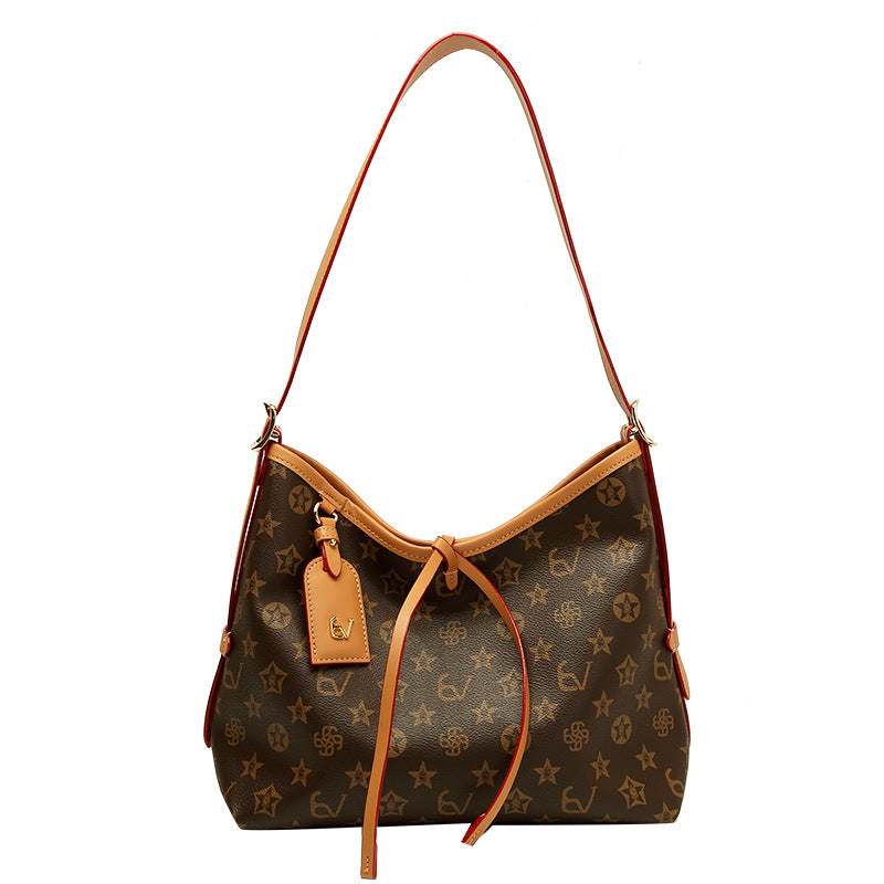 Premium Minimalist Genuine Leather Tote Bag for Women | New Light Luxury Large-Capacity Commuter Handbag with Sophisticated High-End Finish | Versatile Shoulder Cross-Body Purse for Work, Errands & Travel | Effortless Everyday Carryall with Timeless