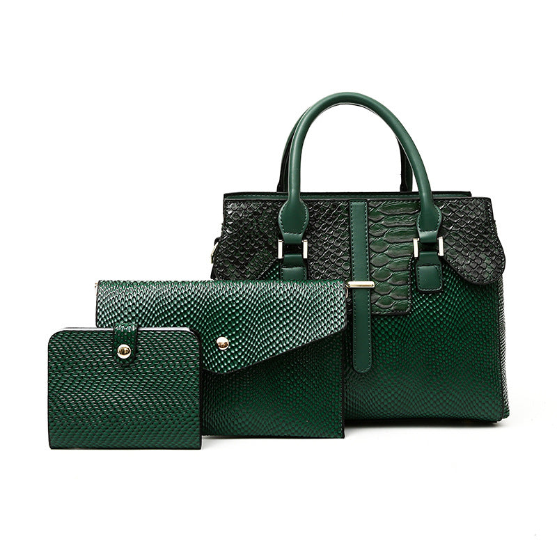 New Spring Arrival Croc-Effect Handbag for Women, A Large Capacity Versatile Vintage Trendy Bag with Fashionable Design, Perfect Everyday Purse