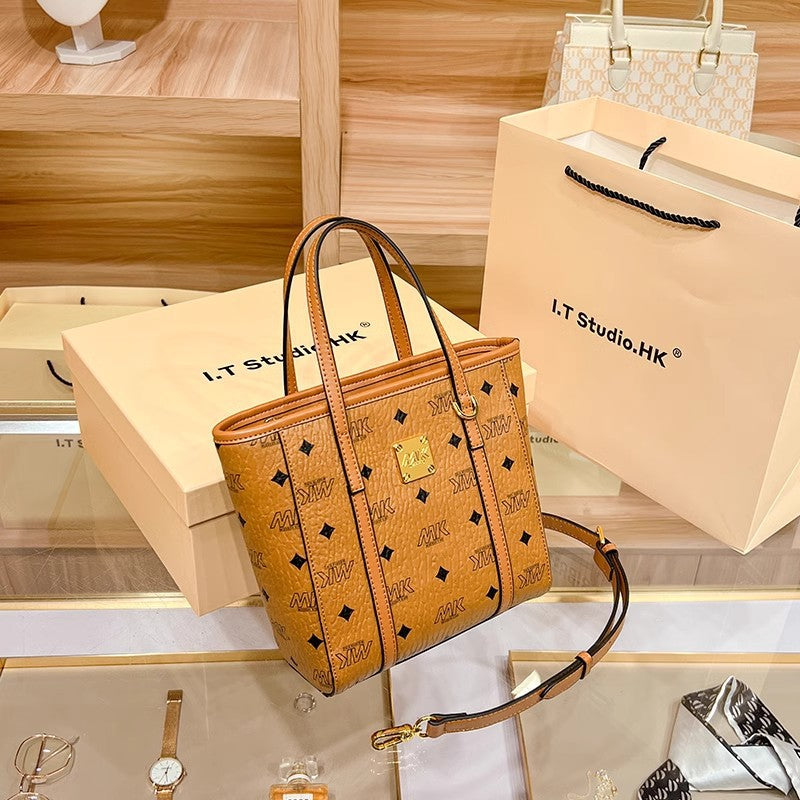 Genuine Leather Basket Bag for Women, New Fall Winter Trendy Shoulder Crossbody Top Handle Purse, Casual Everyday Handbag for Ladies