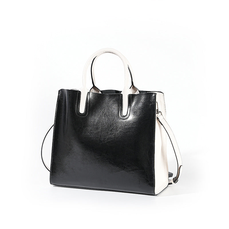 Large Capacity Genuine Leather Tote, Commute Laptop Business Bag, Professional Briefcase for Women