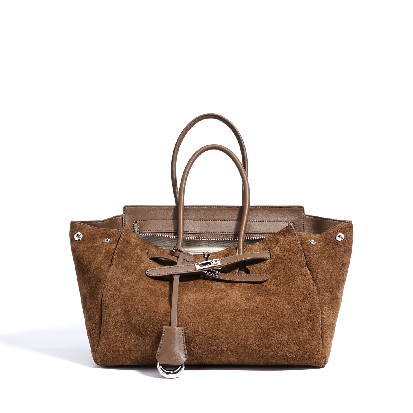 Vintage Versatile Genuine Leather Large Capacity Handbag, Niche Designer Commute Shoulder Crossbody Top Handle Purse for Women