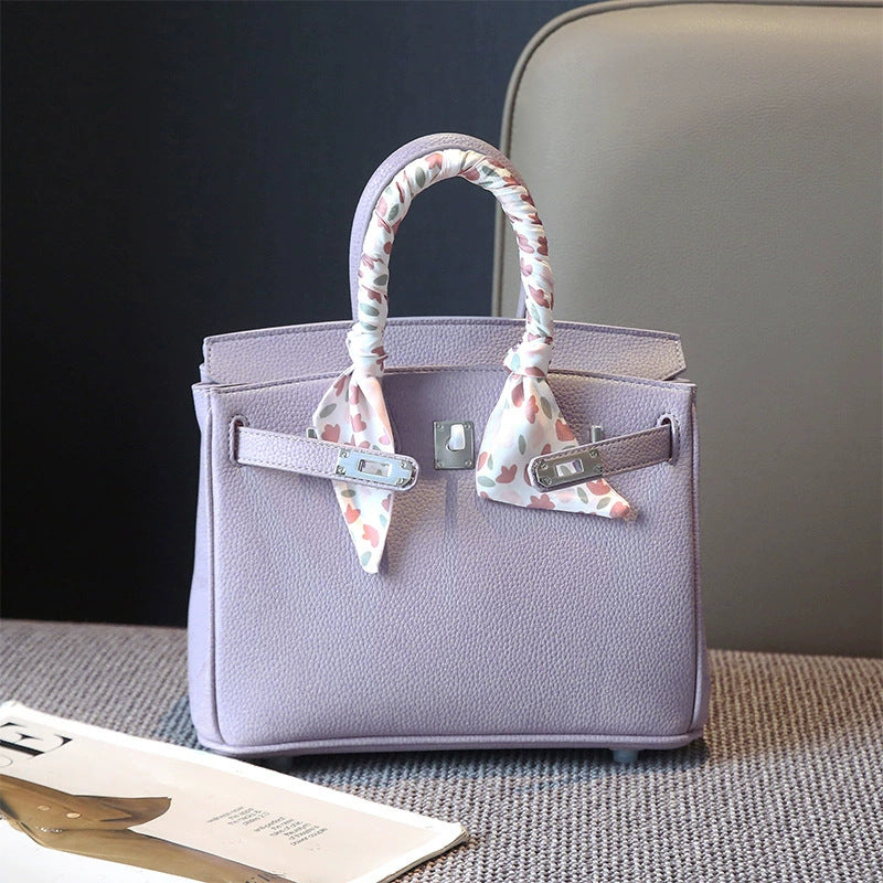 New Arrival Pebbled Genuine Leather Birkin-Inspired Tote Bag for Women, Gold-Tone Hardware with Spacious Large Capacity, Versatile Top-Handle Shoulder Handbag for Everyday Chic