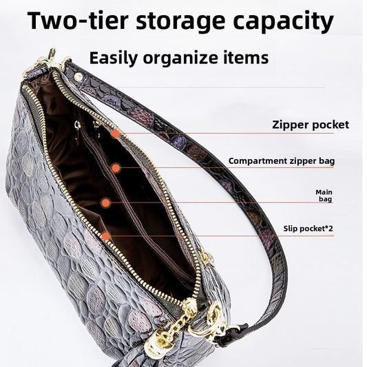 2026 New Patent Leather Large Capacity Bag, Stylish Mom Shoulder Crossbody Top Handle Purse, Premium Handbag for Women