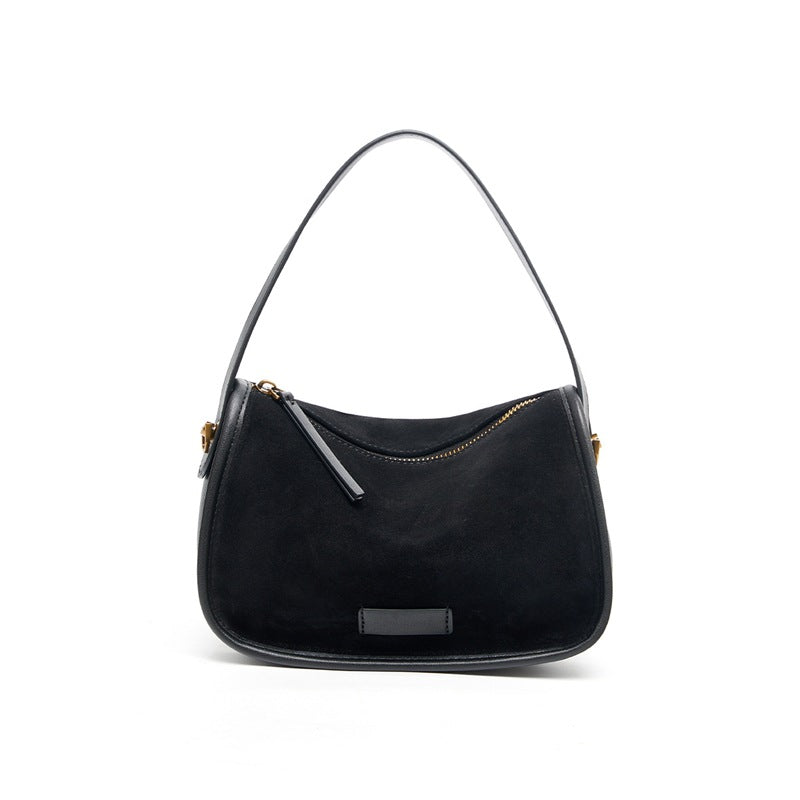 Matte Cowhide Leopard Print Vintage Bag, Niche Light Luxury Crossbody Top Handle Purse, Premium Commute Handbag for Women
