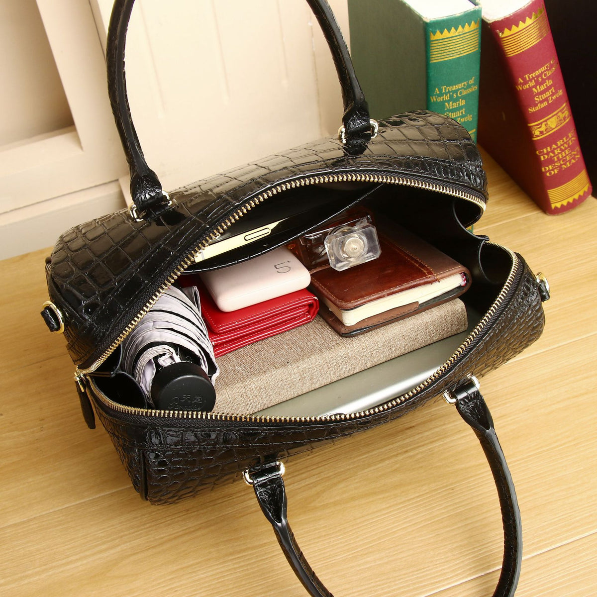 New Arrival Croc-Effect High-End Bucket Bag for Women, A Shoulder Crossbody Pillow Handbag with Elegant Wedding Design
