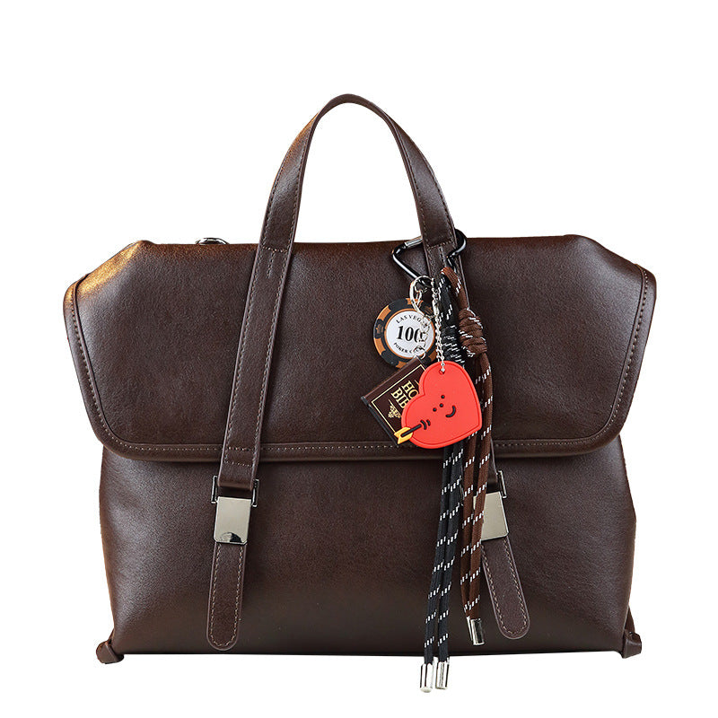 Vintage Campus 2-in-1 Tote Backpack for Women Large Capacity Shoulder Crossbody Handbag, Premium Versatile Bag for Commute & Everyday Style