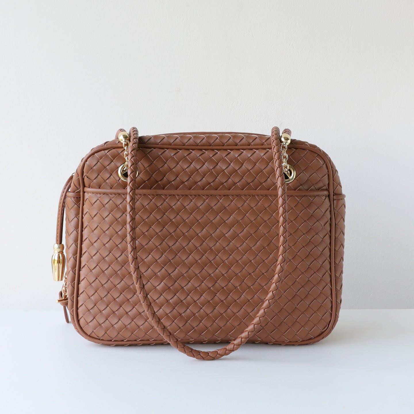Handwoven Cowhide Underarm Bag for Women Commuter Shoulder Crossbody Handbag, Premium Versatile Purse with Artisan Woven Texture