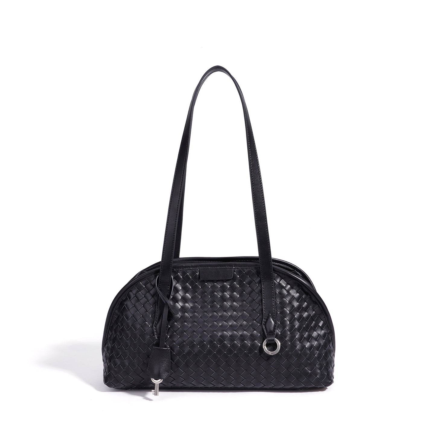New Classic Handwoven Boston Bag, Large Capacity Commute Shoulder Underarm Top Handle Purse, Niche Designer Bag for Women
