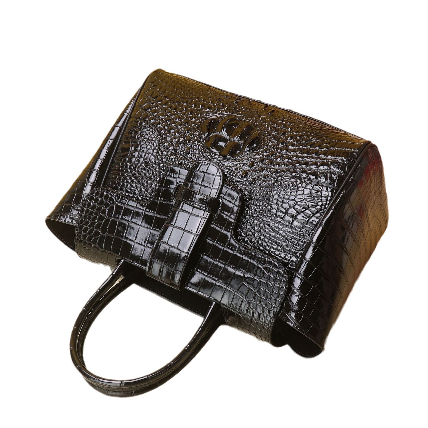 New Arrival Croc-Effect Large Capacity Tote Bag for Women, A Classic High-End Shoulder Crossbody Handbag with Premium Sophisticated Design