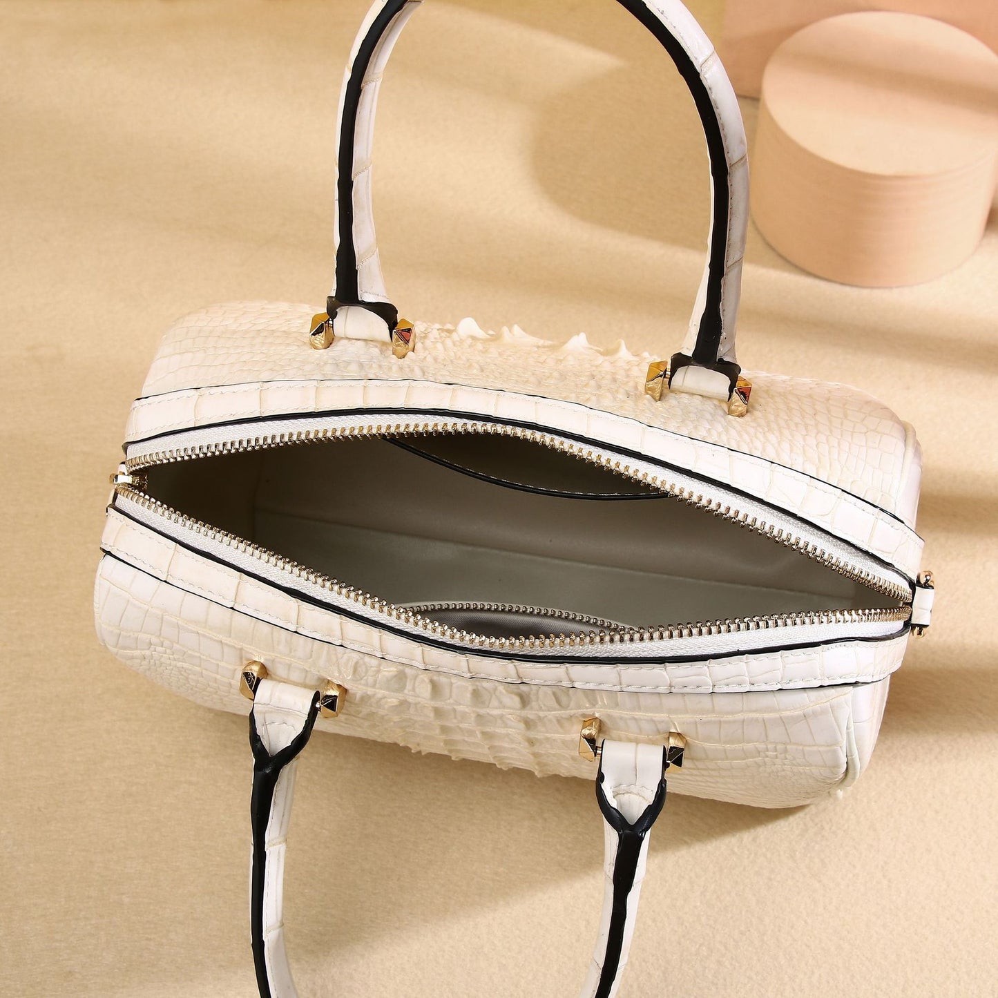 New Arrival Croc-Effect Classic Pillow Bag for Women, A Premium Top-Handle Crossbody Shoulder Handbag with Casual Fashionable Design
