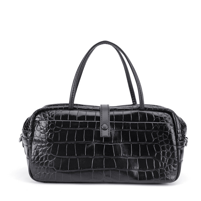 New Arrival Croc-Effect Toast Bag for Women, A Vintage Elegant Shoulder Handbag with Premium Sophisticated Design, Perfect Everyday Purse