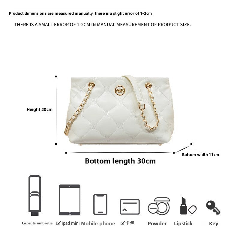 Genuine Leather Underarm Tote Bag for Women, New Fall Winter Large Capacity Commute Shoulder Crossbody Purse, Premium Versatile Handbag for Ladies