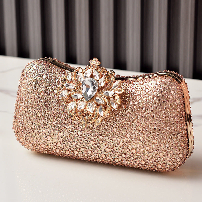 Elegant Luxury Rhinestone Evening Clutch for Women, A Sparkly Formal Dress Party Handbag Perfect for Cheongsam Banquets & Special Occasions