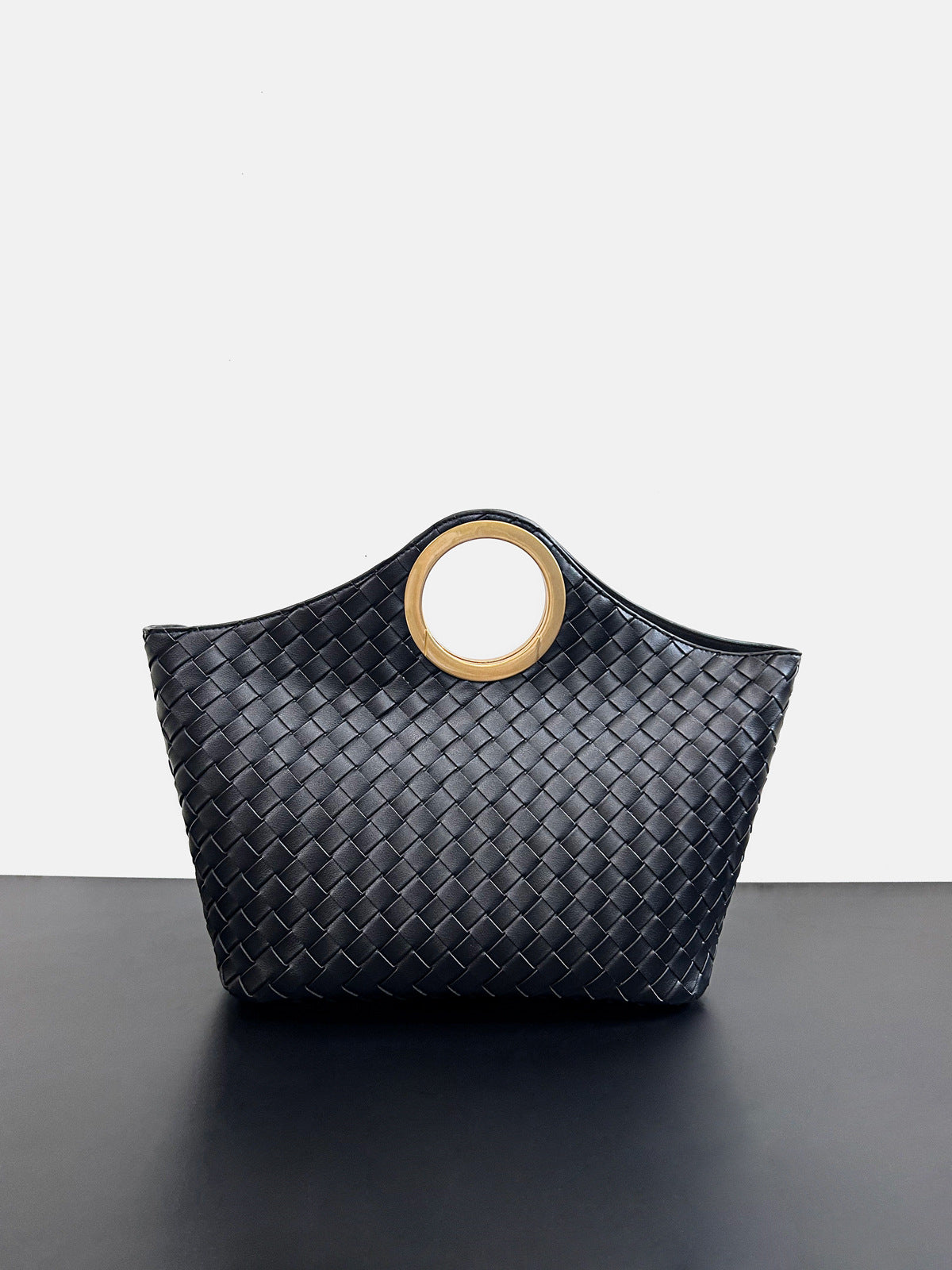 Genuine Cowhide Ring Handle Bucket Tote Bag for Women, New Fashionable Commute Shoulder Crossbody Purse, Premium Basket Handbag for Ladies