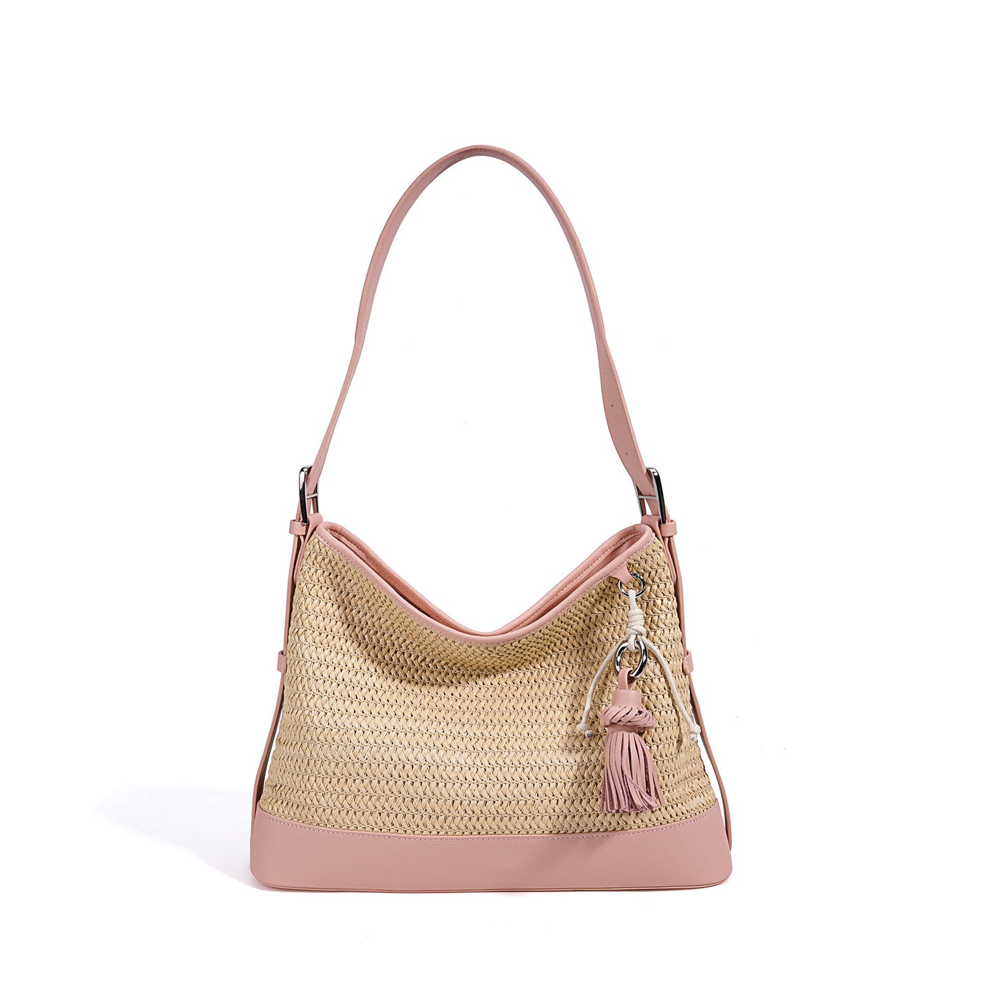 New Summer Woven Bucket Bag, Large Capacity Beach Vacation Crossbody Shoulder Purse, Premium Niche Versatile Handbag for Women