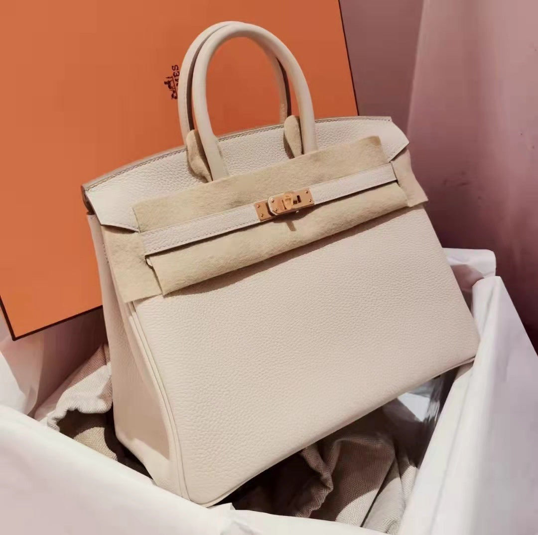 Chic Top-Layer Cowhide Birkin & Kelly-Inspired Tote Bag for Women, Genuine Leather Large Capacity Shoulder Top-Handle Handbag with Elegant Design, Ideal Bridal Purse