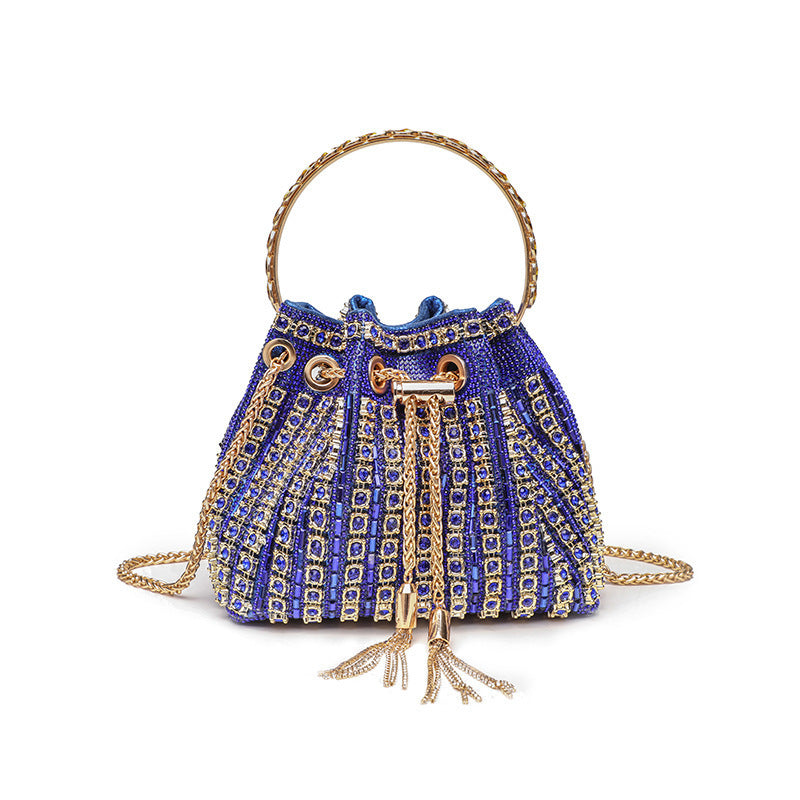 New Rhinestone Evening Top-Handle Bag for Women, Fashionable Crystal-Studded Shoulder Crossbody Purse, Stylish Handbag with Sparkly Design