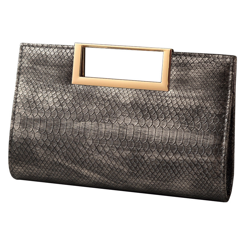 New Arrival Classic Croc-Effect Evening Clutch for Women, A Versatile PU Leather Crossbody Shoulder Handbag Perfect for Parties & Special Occasions