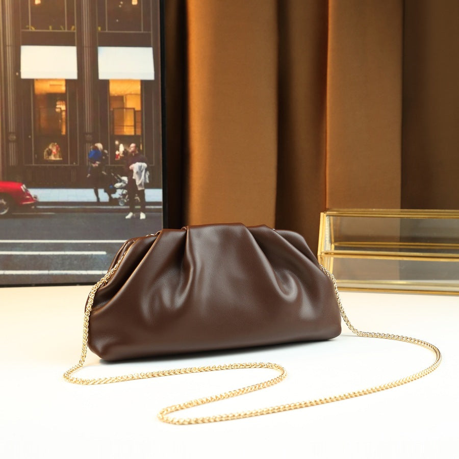 Pleated Cloud Bag for Women Evening Crossbody Purse with Premium Soft Texture, Fashionable Slouchy Shoulder Handbag with Versatile Everyday Appeal