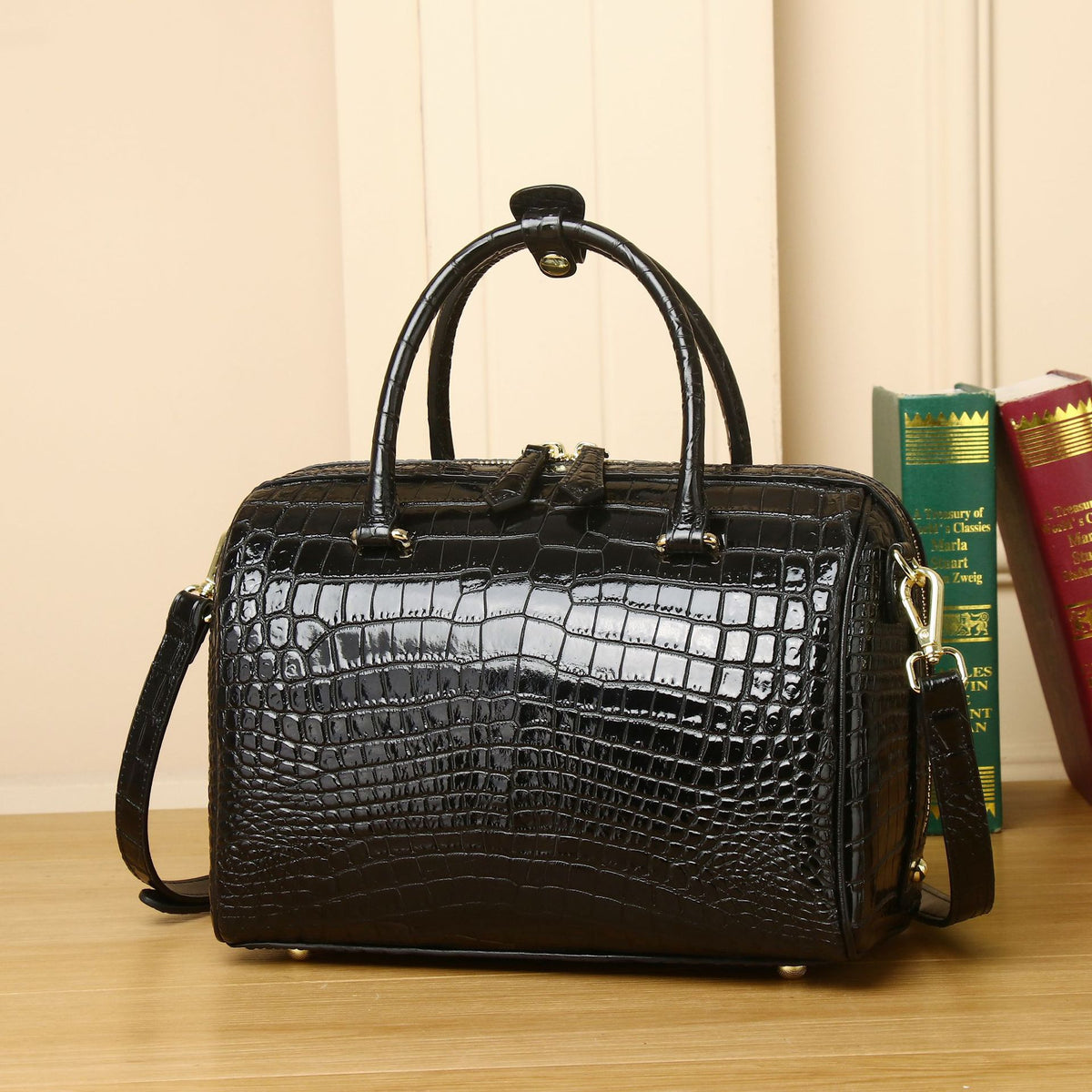 New Arrival Croc-Effect High-End Bucket Bag for Women, A Shoulder Crossbody Pillow Handbag with Elegant Wedding Design