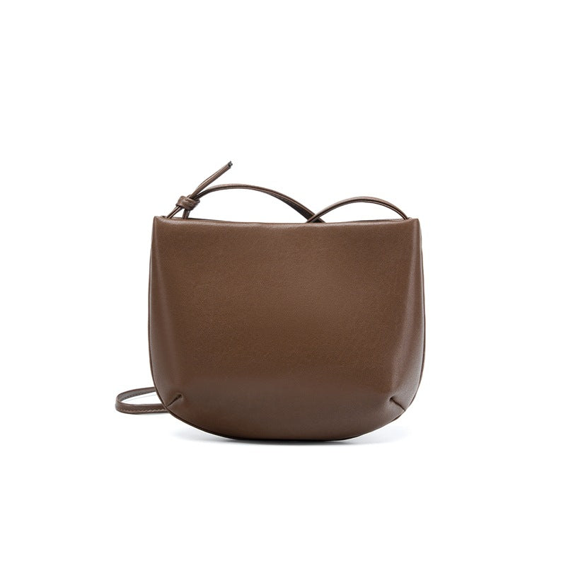 New Red Premium Minimalist Commute Bag, Versatile Shoulder Crossbody Top Handle Purse, Genuine Leather Summer Handbag for Women