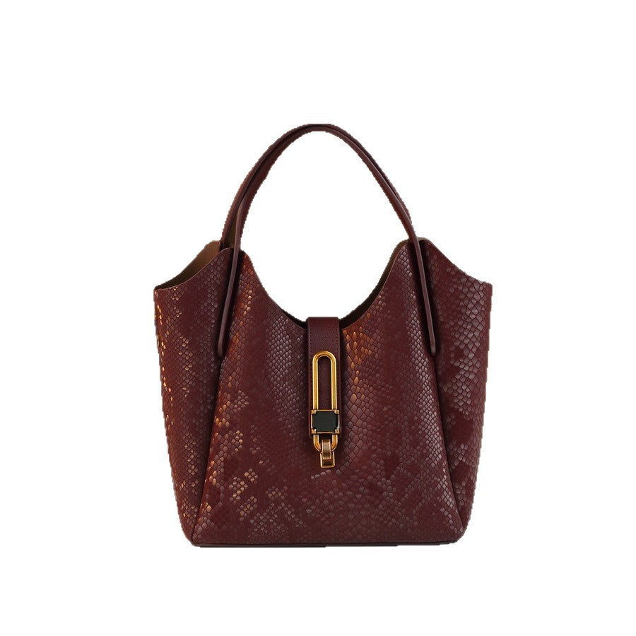 Light Luxury Large Capacity Tote Bag for Women Premium Commuter Top Handle Handbag, Fashion Shoulder Crossbody Purse with Elegant Design