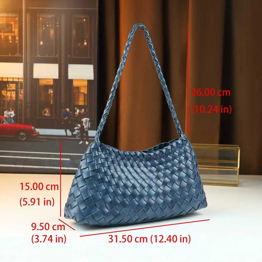 High-End Woven Basket Tote Bag for Women with Inner Pouch, Bestselling Shoulder Underarm Handbag with Versatile Design