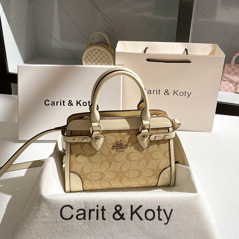New Arrival Vintage-Inspired Birkin-Style Tote Bag for Women, Large Capacity Printed Commuter Handbag with Premium Light Luxury Design, Ideal Everyday Purse for Mom