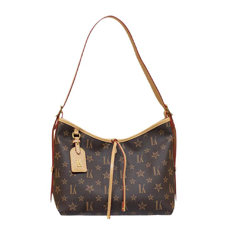 Genuine Leather Large Capacity Tote Bag for Women, New Trendy Versatile Commute Shoulder Underarm Purse, Fashionable Everyday Handbag for Ladies