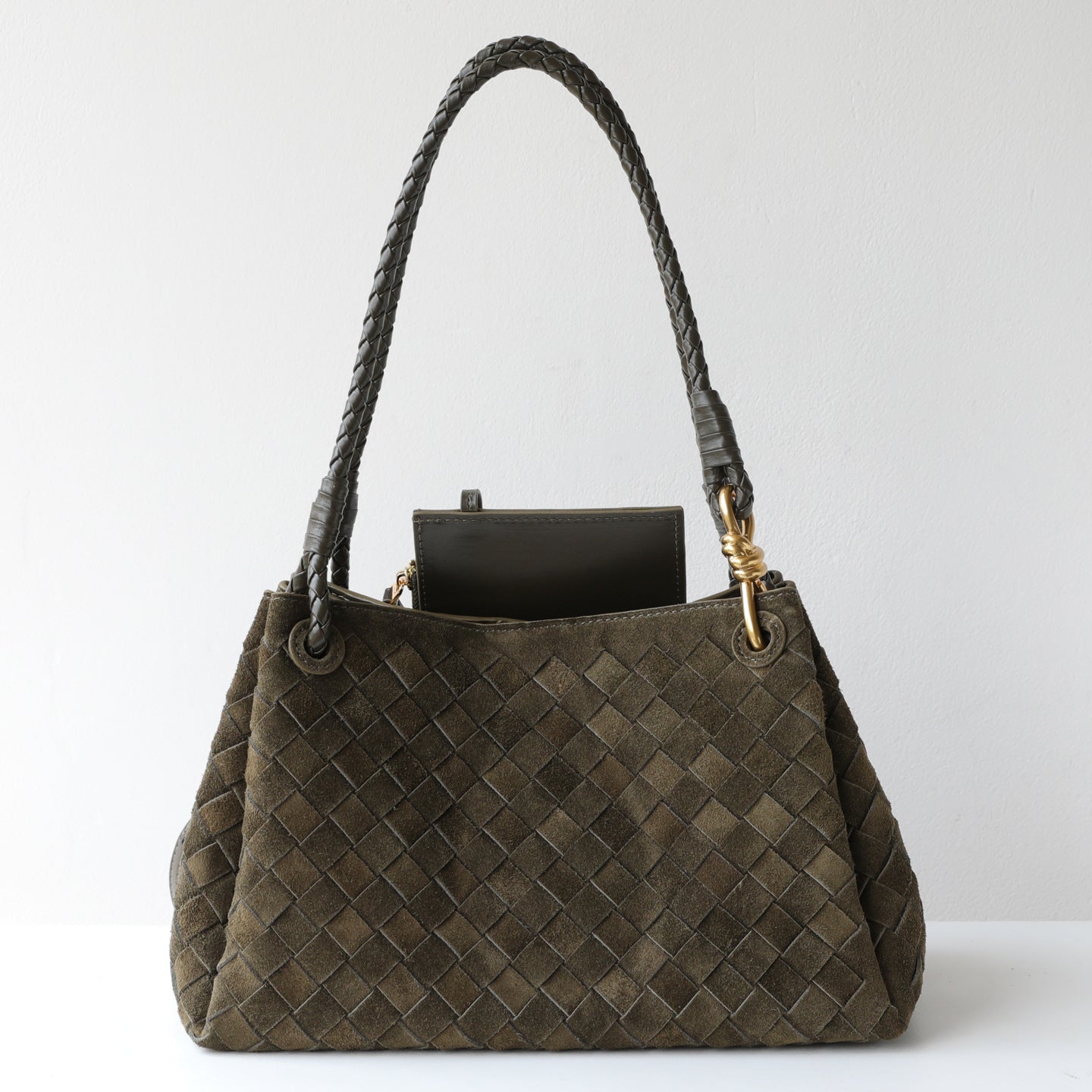 Woven Frosted Cowhide Bucket Bag for Women Fall Winter Commuter Shoulder Crossbody Handbag, Genuine Leather Purse with Soft Matte Texture