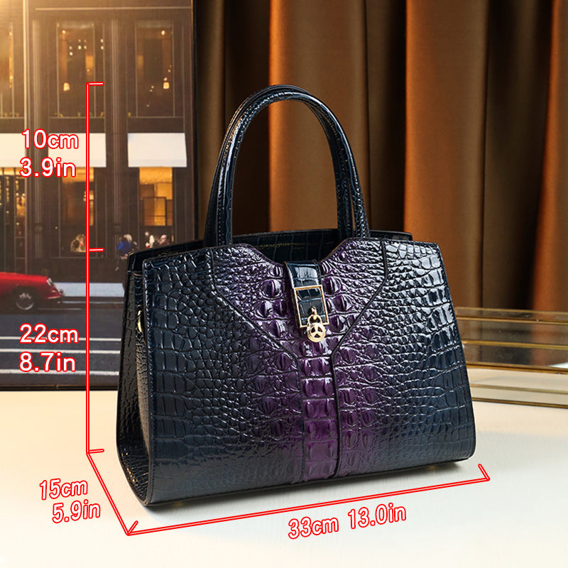 New Arrival Multi-Color Croc-Effect Commuter Bag for Women, A Trendy Top-Handle Crossbody Shoulder Handbag with Fashionable Everyday Design 7987