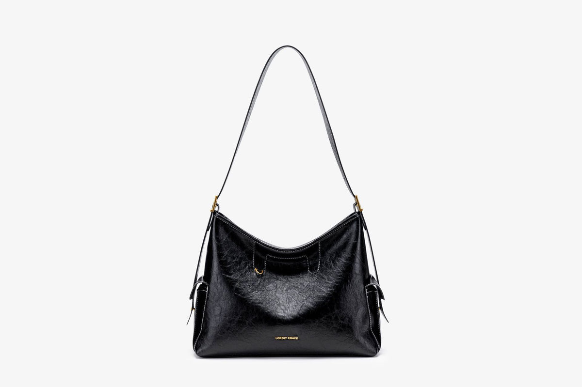 Genuine Vegetable-Tanned Leather Underarm Bag for Women, New Premium Commute Shoulder Crossbody Top Handle Purse, Versatile Everyday Handbag for Ladies