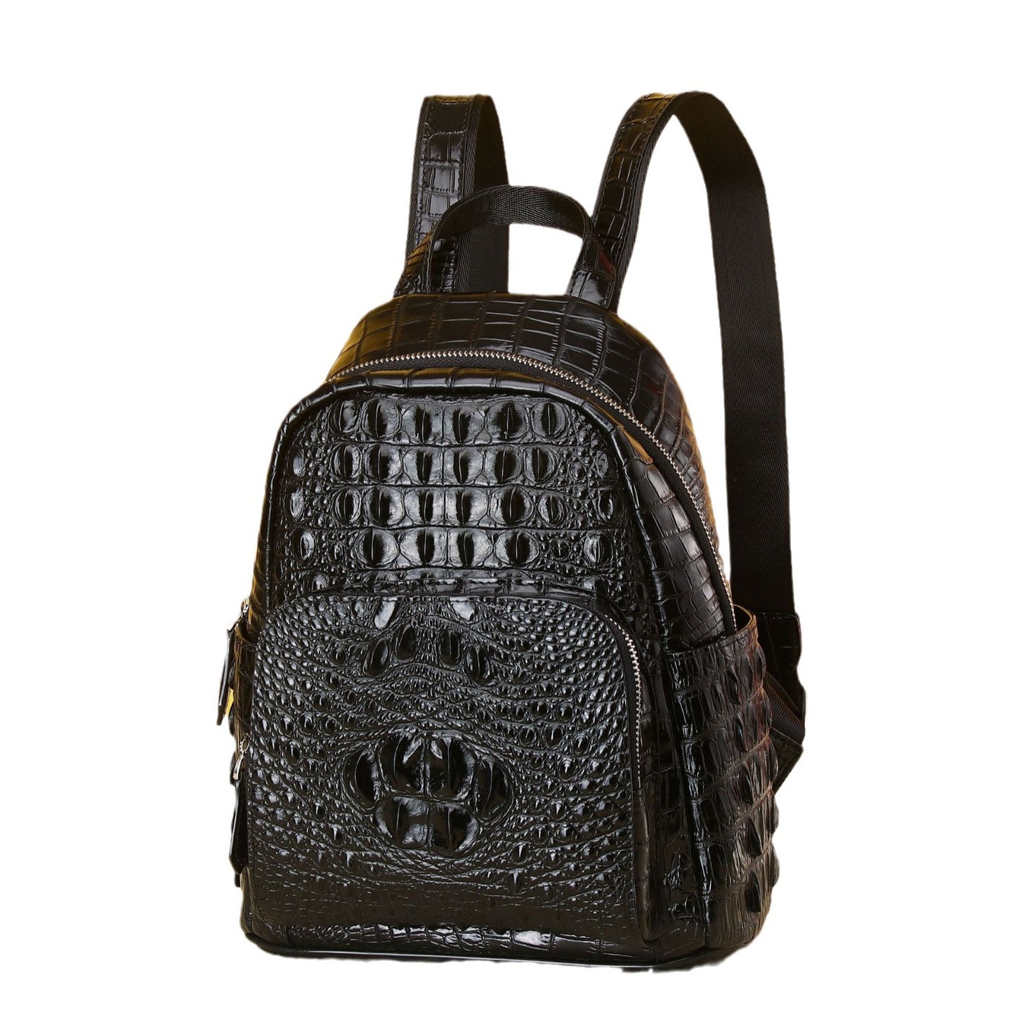 New Arrival Croc-Effect Outdoor Backpack for Women, A Fashionable Large Capacity Daypack Perfect for Girls, School & Everyday Use