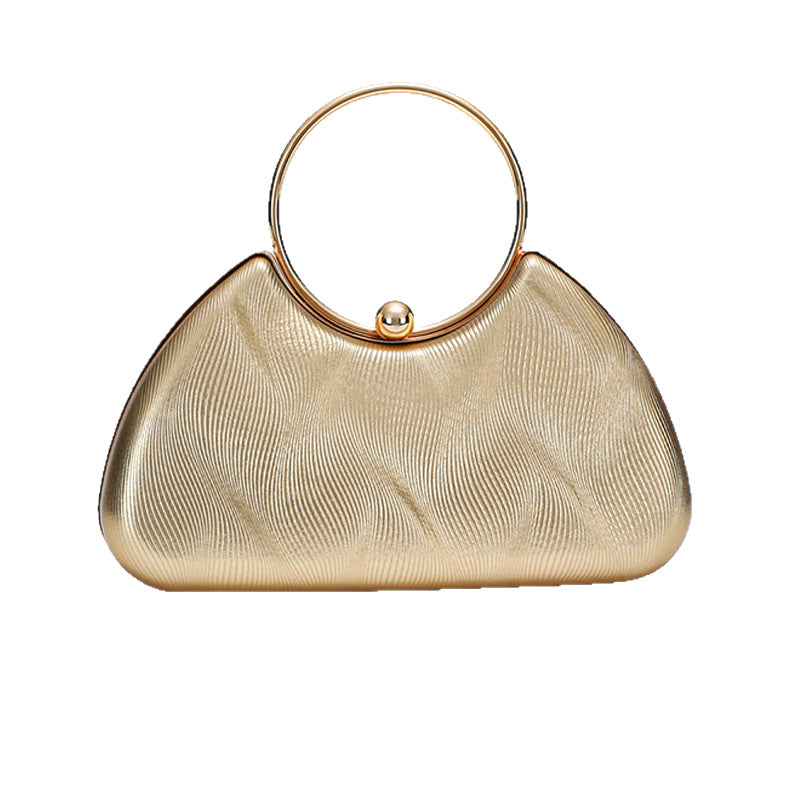 Faux Leather Evening Clutch for Women, New Chain Formal Gown Wedding Banquet Purse, Elegant Party Handbag for Ladies